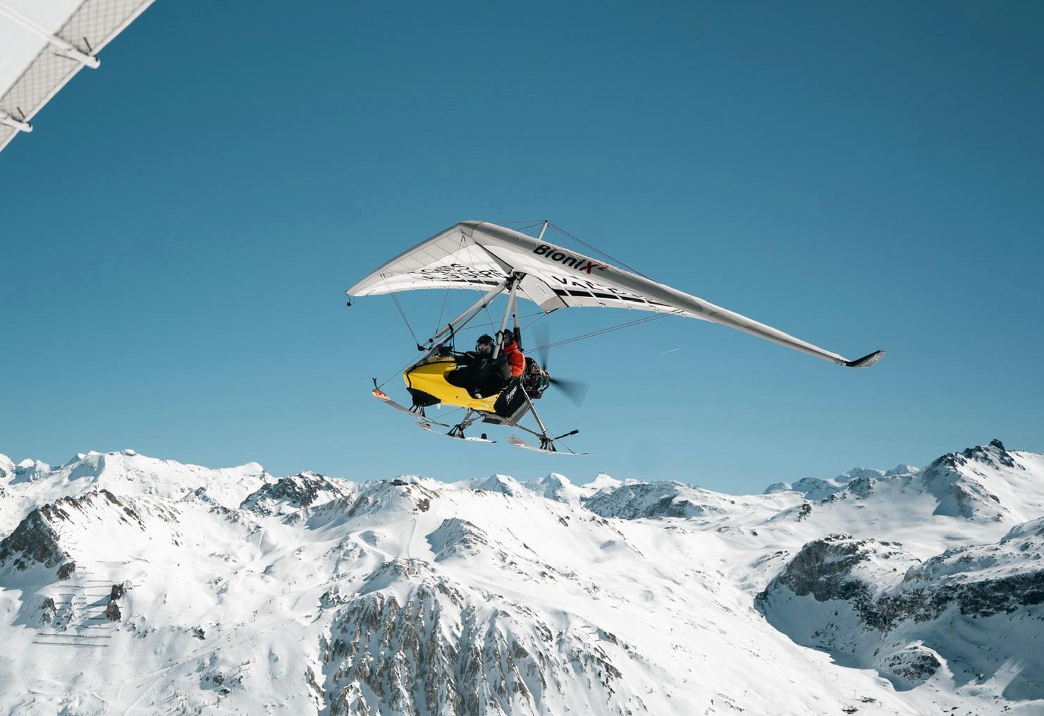 ULM BioniX au-dessus des sommets de Tignes